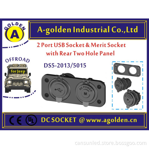 SWITCH good quality promotional double poles rocker switche socket